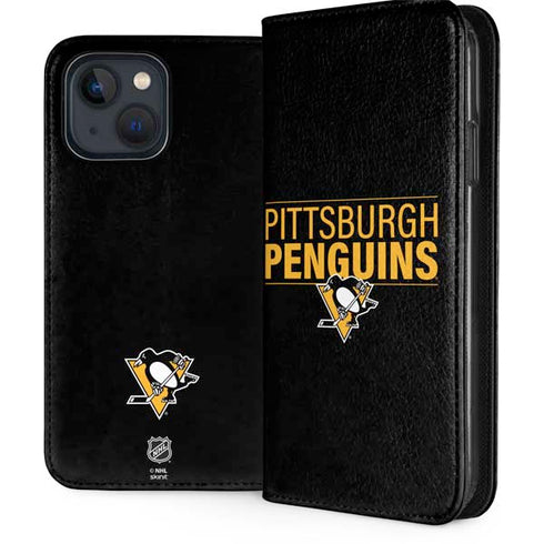 NHL Pittsburgh Penguins Lineup iPhone 15 Plus Folio Case