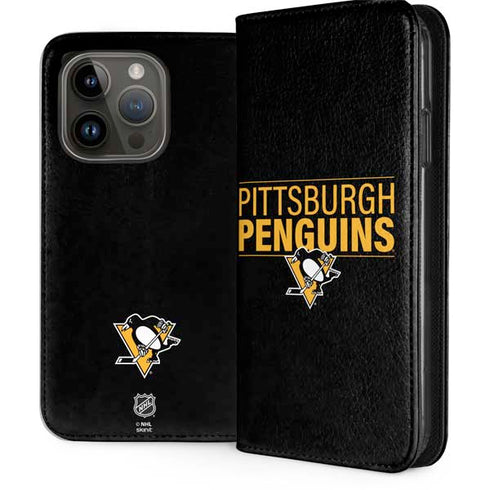 NHL Pittsburgh Penguins Lineup iPhone 15 Pro Folio Case