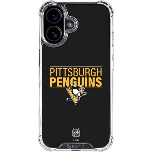 NHL Pittsburgh Penguins Lineup iPhone 16 Plus Clear Case