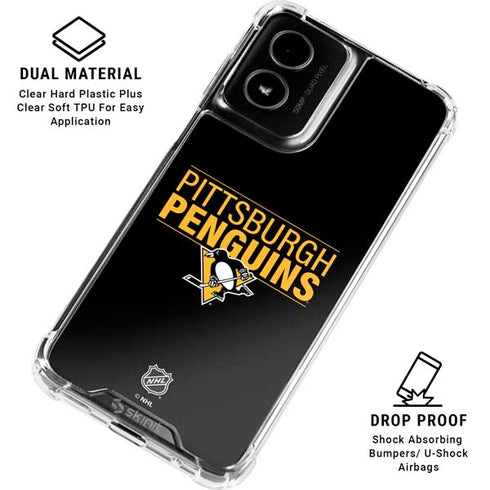 NHL Pittsburgh Penguins Lineup Moto G Power 5G (2024) Clear Case