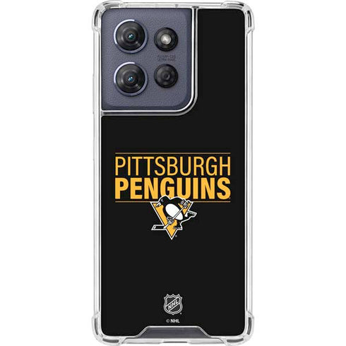 NHL Pittsburgh Penguins Lineup Moto G Power 5G (2025) Clear Case