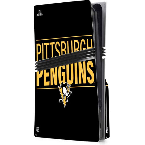 NHL Pittsburgh Penguins Lineup PS5 Pro Disk Console Skin