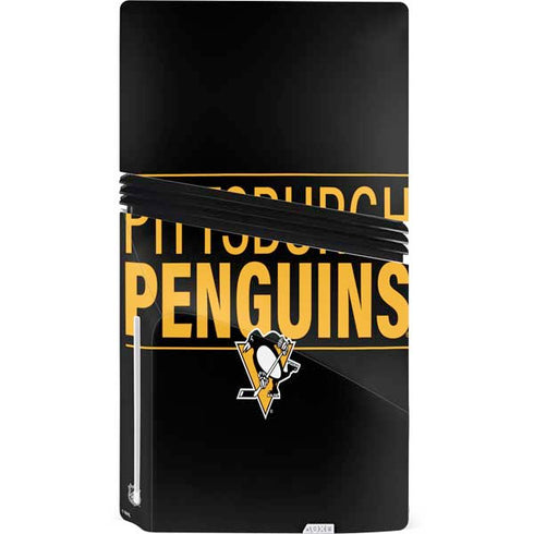 NHL Pittsburgh Penguins Lineup PS5 Pro Disk Console Skin