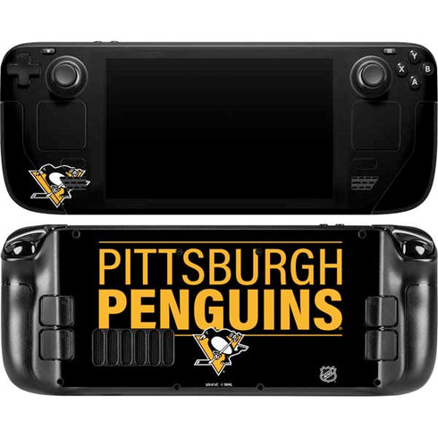 NHL Pittsburgh Penguins Lineup Steam Deck Handheld Gaming Computer OLED Skin
