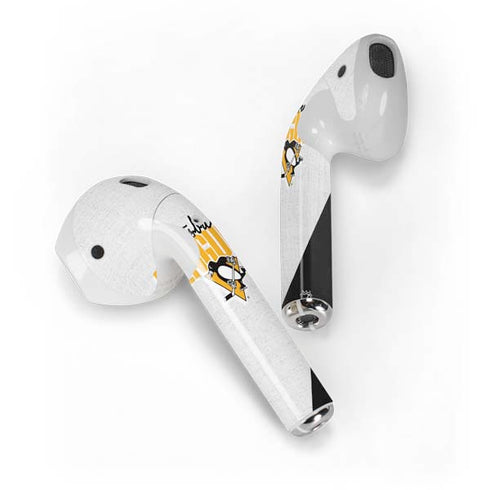 NHL Pittsburgh Penguins Script Apple AirPods Skin
