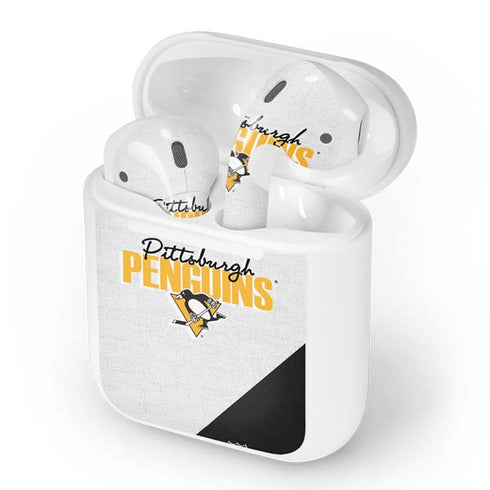 NHL Pittsburgh Penguins Script Apple AirPods Skin