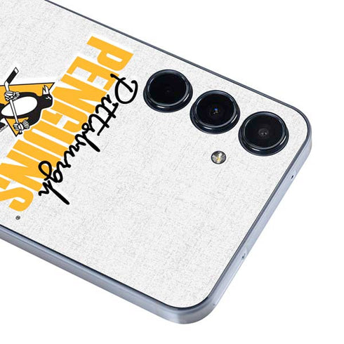 NHL Pittsburgh Penguins Script Galaxy A55 5G Skin