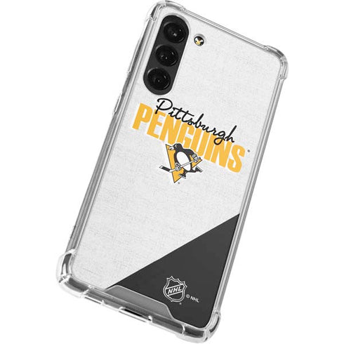 NHL Pittsburgh Penguins Script Galaxy S24 FE Clear Case