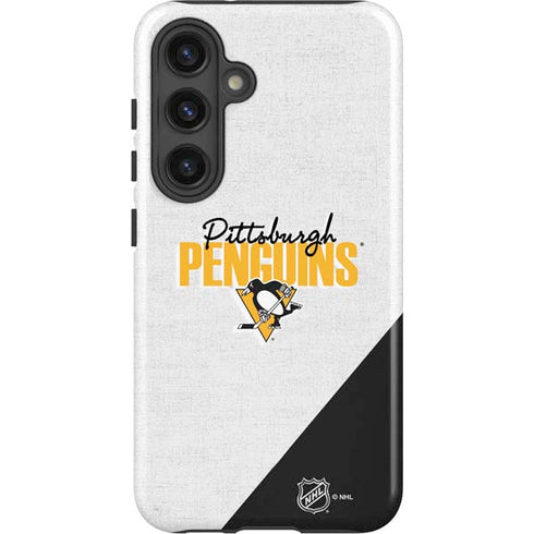 NHL Pittsburgh Penguins Script Galaxy S25 Impact Case