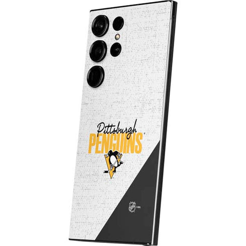 NHL Pittsburgh Penguins Script Galaxy S25 Ultra Skin