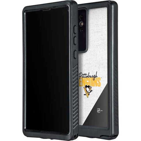 NHL Pittsburgh Penguins Script Galaxy S24 Ultra Waterproof Case