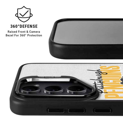 NHL Pittsburgh Penguins Script Galaxy S26 Plus Kickstand Case