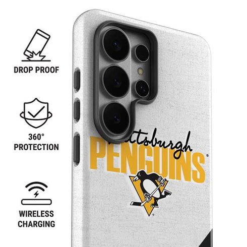NHL Pittsburgh Penguins Script Galaxy S26 Ultra Impact Case