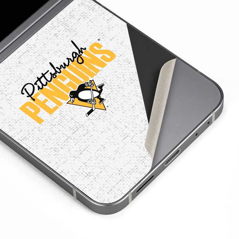 NHL Pittsburgh Penguins Script Galaxy Z Flip6 Skin