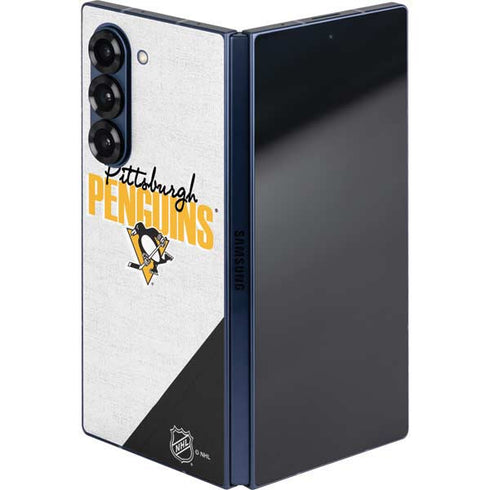 NHL Pittsburgh Penguins Script Galaxy Z Fold6 Skin