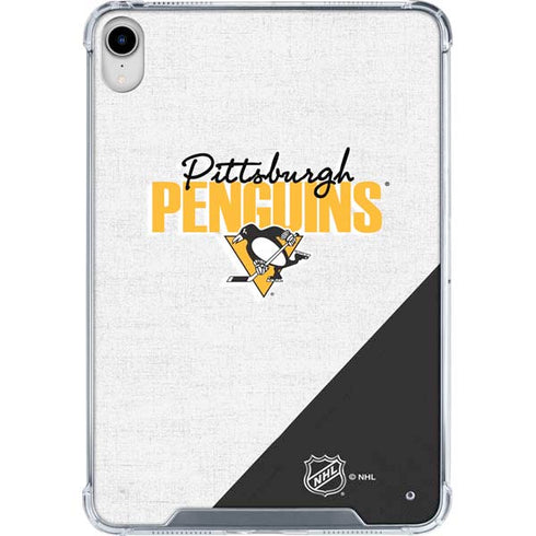 NHL Pittsburgh Penguins Script iPad 11th Gen (2025) Clear Case