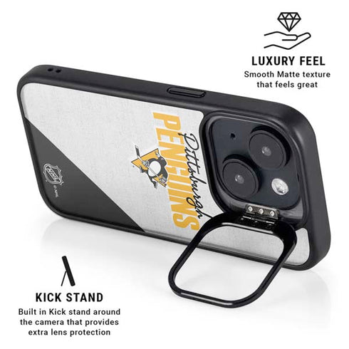NHL Pittsburgh Penguins Script iPhone 14 Plus Kickstand Case