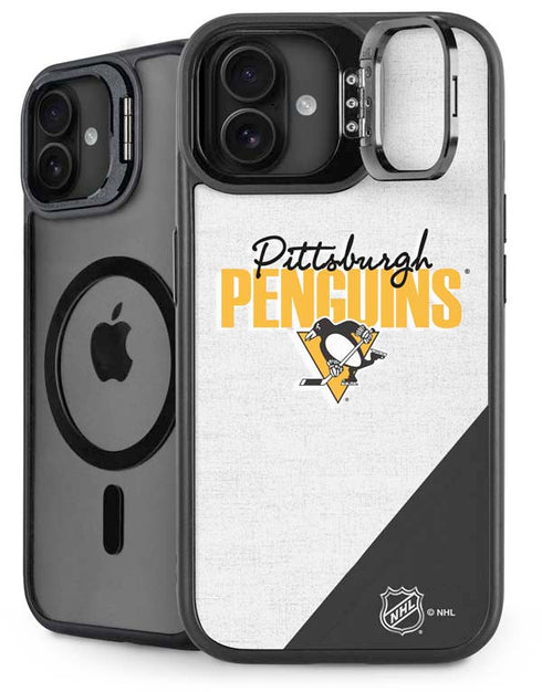 NHL Pittsburgh Penguins Script iPhone 16 Kickstand Case