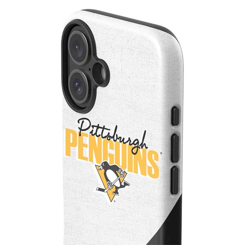 NHL Pittsburgh Penguins Script iPhone 16 Plus Impact Case