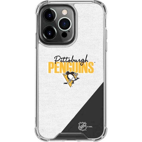 NHL Pittsburgh Penguins Script iPhone 16 Pro Clear Case
