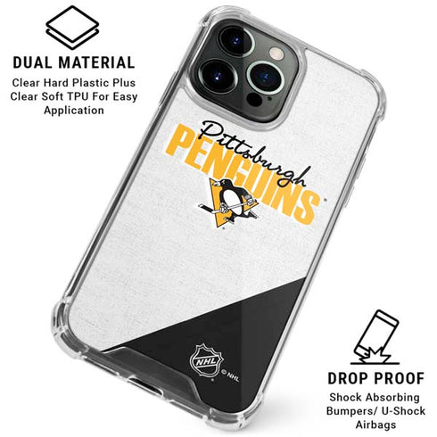 NHL Pittsburgh Penguins Script iPhone 16 Pro Clear Case