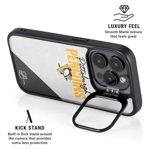 NHL Pittsburgh Penguins Script iPhone 16 Pro Kickstand Case