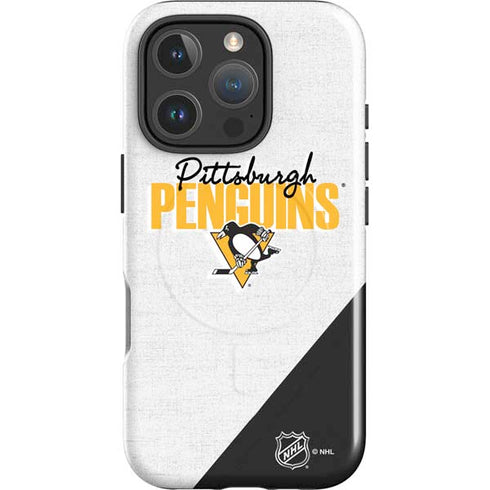 NHL Pittsburgh Penguins Script iPhone 16 Pro Magsafe Impact Case