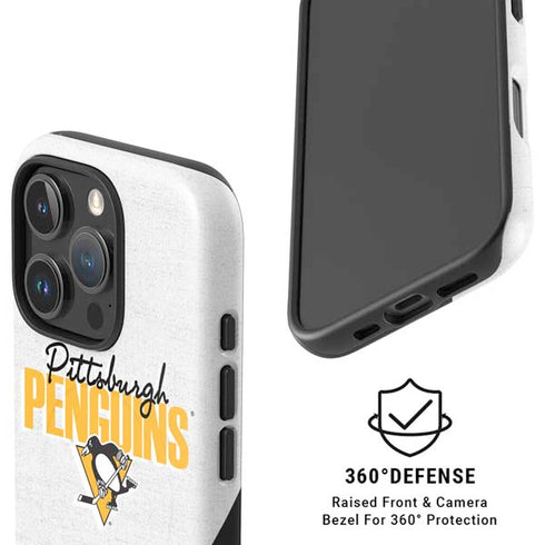 NHL Pittsburgh Penguins Script iPhone 16 Pro Magsafe Impact Case