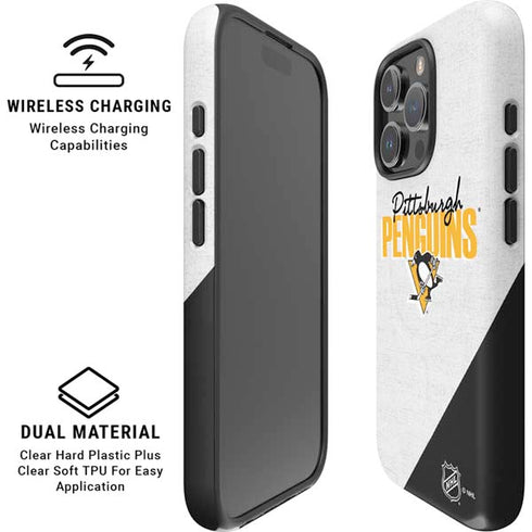 NHL Pittsburgh Penguins Script iPhone 16 Pro Magsafe Impact Case