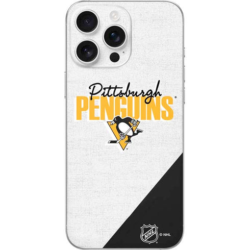 NHL Pittsburgh Penguins Script iPhone 16 Pro Max Skin