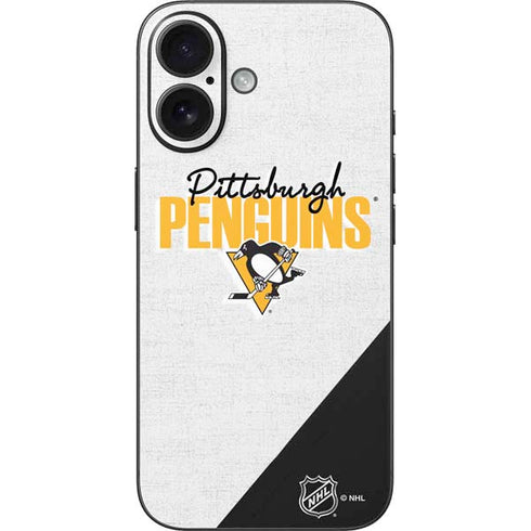 NHL Pittsburgh Penguins Script iPhone 16 Skin