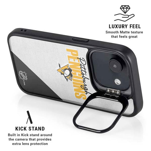 NHL Pittsburgh Penguins Script iPhone 16e Kickstand Case