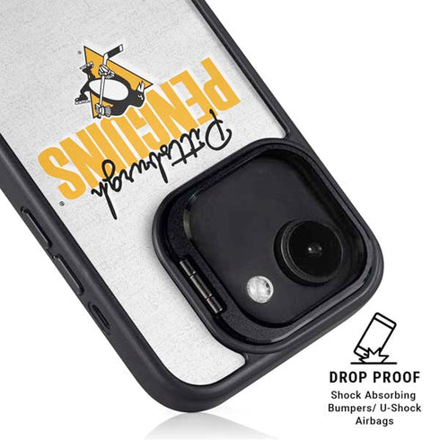 NHL Pittsburgh Penguins Script iPhone 16e Kickstand Case