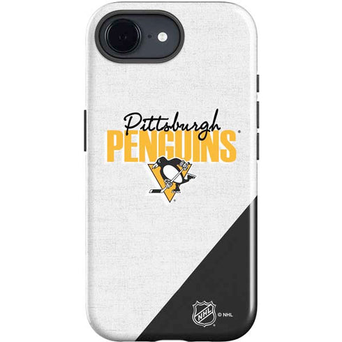 NHL Pittsburgh Penguins Script iPhone 16e Impact Case