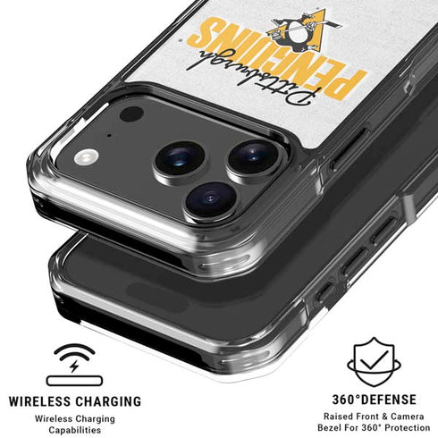 NHL Pittsburgh Penguins Script iPhone 18 Pro Clear Case