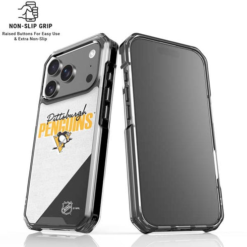 NHL Pittsburgh Penguins Script iPhone 18 Pro Clear Case