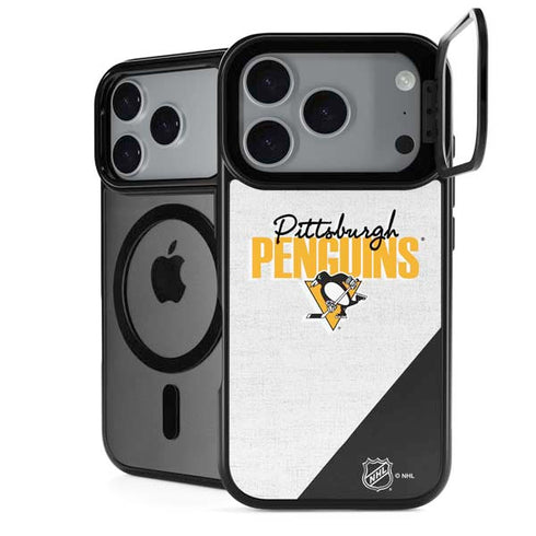 NHL Pittsburgh Penguins Script iPhone 18 Pro Kickstand Case