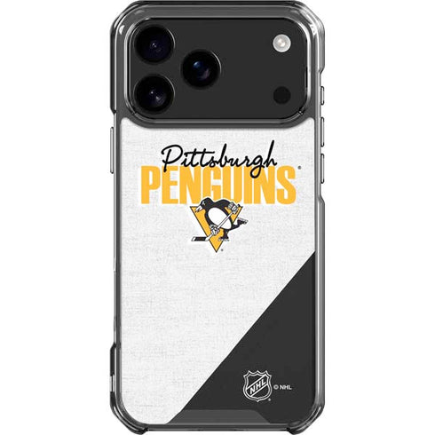 NHL Pittsburgh Penguins Script iPhone 18 Pro Max Clear Case