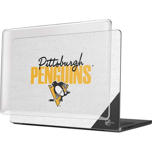 NHL Pittsburgh Penguins Script MacBook Pro 14in (2021-24) Case plus Skin