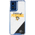 NHL Pittsburgh Penguins Script Moto G 5G (2024) Clear Case