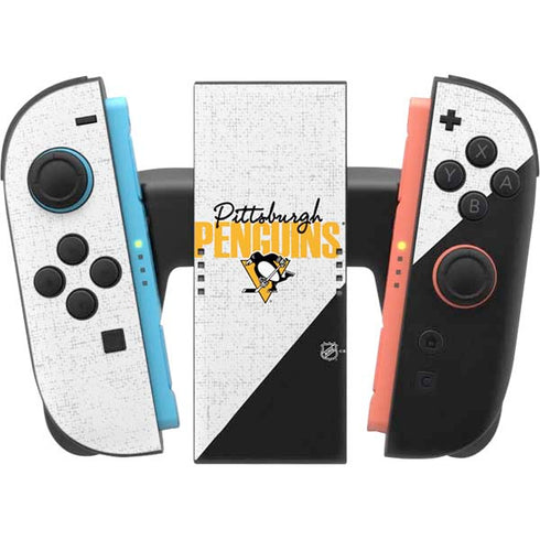 NHL Pittsburgh Penguins Script Nintendo Switch 2 (2025) Joy-Con Controller Skin