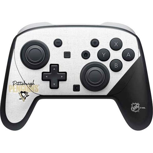 NHL Pittsburgh Penguins Script Nintendo Switch 2 (2025) Pro Controller Skin