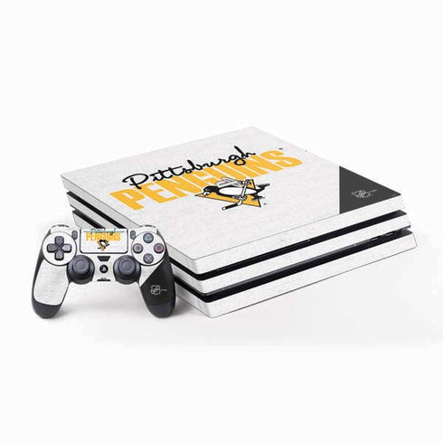 NHL Pittsburgh Penguins Script PlayStation PS4 Skins