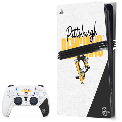 NHL Pittsburgh Penguins Script PlayStation PS5 Skins
