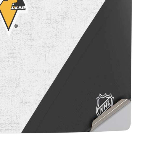 NHL Pittsburgh Penguins Script PS5 Pro Console Skin