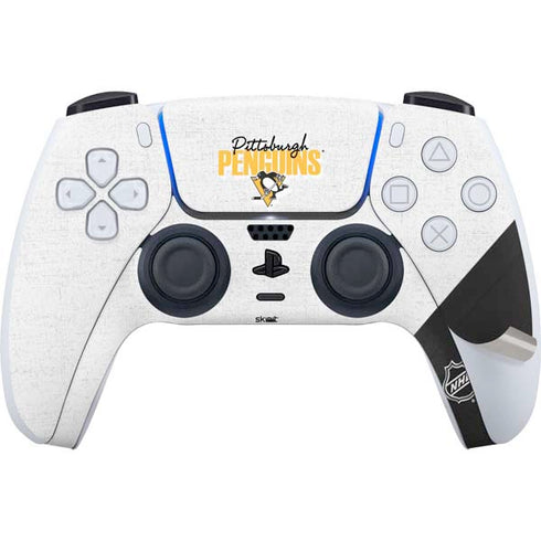 NHL Pittsburgh Penguins Script PS5 Pro Disk Bundle Skin