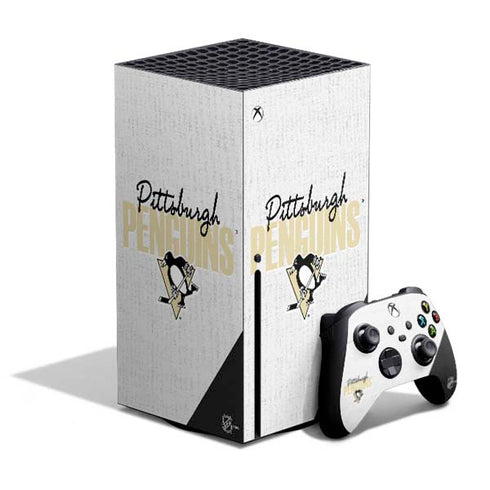 NHL Pittsburgh Penguins Script Xbox Series X Skins