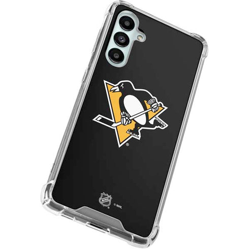 NHL Pittsburgh Penguins Solid Background Galaxy A16 5G Clear Case