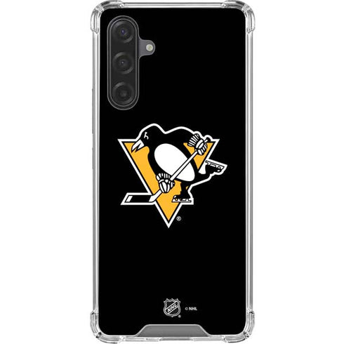 NHL Pittsburgh Penguins Solid Background Galaxy A17 Clear Case