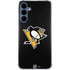 NHL Pittsburgh Penguins Solid Background Galaxy A55 5G Clear Case